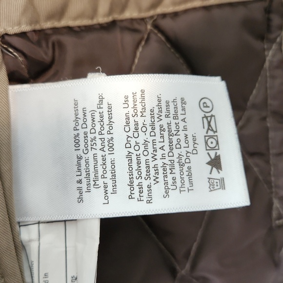 Eddie Bauer goose down vest quilted snap button EB550 medium fill - Picture 9 of 14